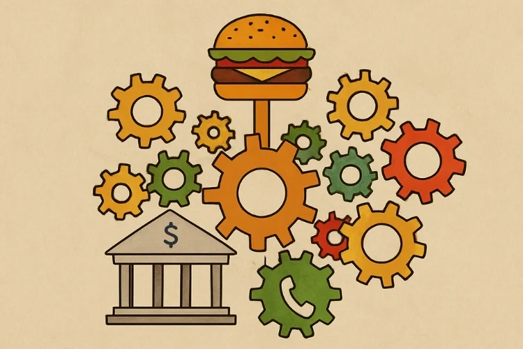 A engrenagem que conecta bancos, iFood e WhatsApp — e você nem sabe