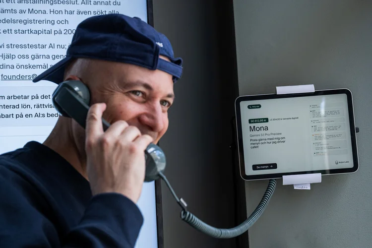 A IA assumiu uma cafeteria em Estocolmo, mas errou na hora de fazer compras