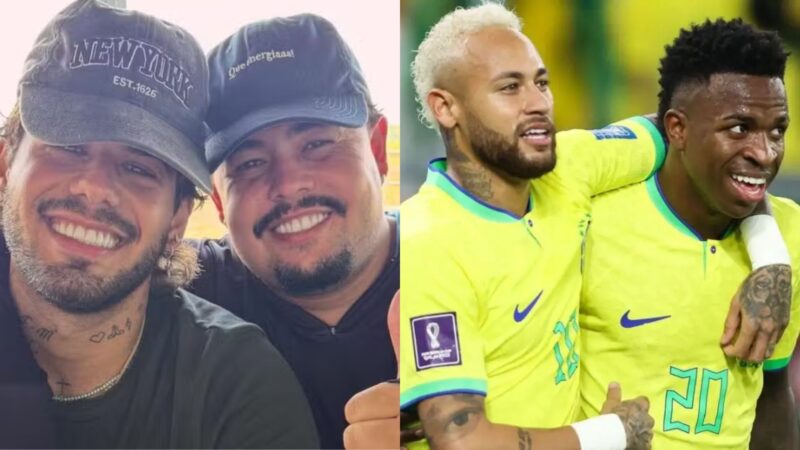 Amigo de Zé Felipe faz declaração polêmica sobre escalação com Vini Jr e defende Neymar