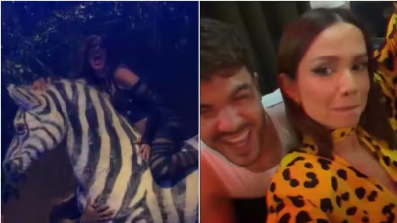 Amigos de Anitta ignoram regra e gravam vídeos da festa da cantora; veja