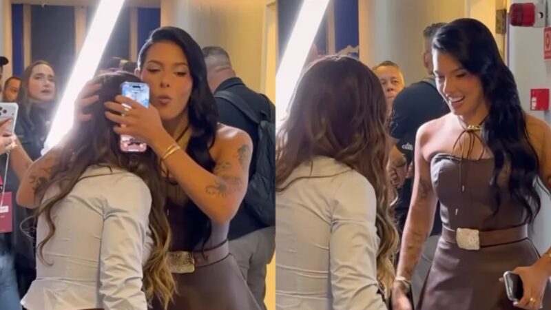 Ana Castela faz piada com altura de Simone Mendes e sugere salto gigante: ‘Alguém avisa’