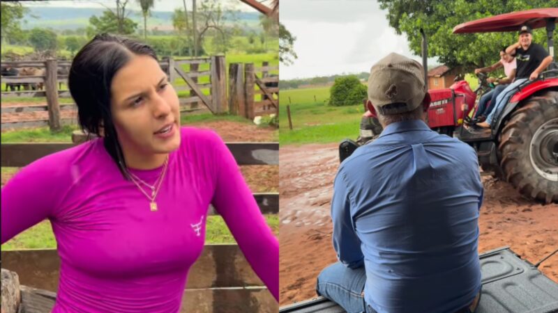 Ana Castela sofre ao pilotar trator com nova habilitação e web reage: ‘Deus nos proteja’