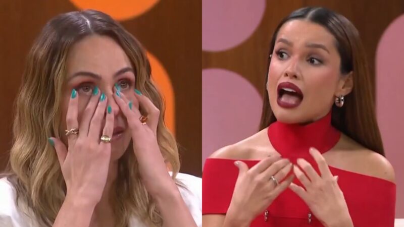 Ana Paula Renault chora no ‘Saia Justa’ e Juliette faz revelação: ‘Mandei no privado para você’