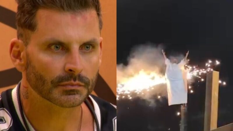 Antes de retornar ao BBB 26, Henri Castelli é surpreendido com figurino pegando fogo durante peça