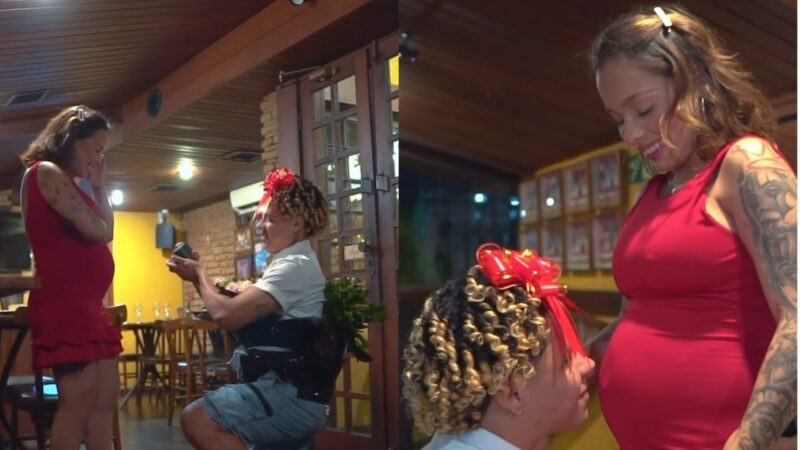 Aos 18 anos, Kamylinha, ex-turma de Hytalo Santos, anuncia noivado enquanto espera o primeiro filho