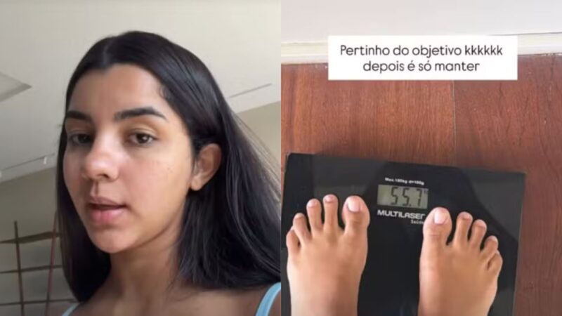 Ary Mirelle mostra balança e revela segredo para perder peso após a gravidez