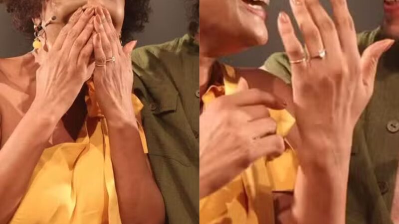 Atriz da Globo de 52 anos se choca ao ser pedida em casamento; veja