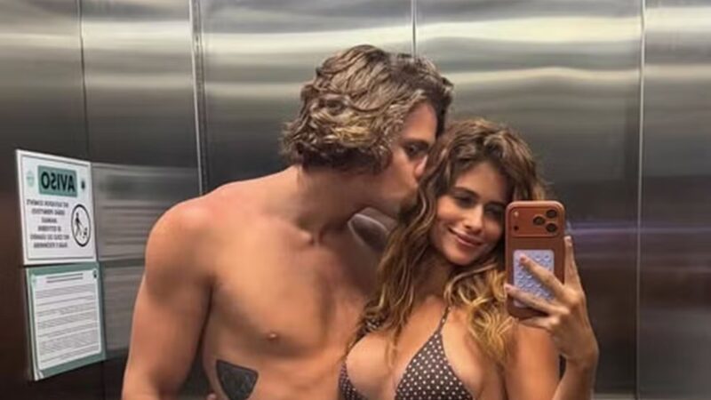 Atriz de ‘Coração Acelerado’ surge em clima de romance com o namorado atleta em resort de luxo
