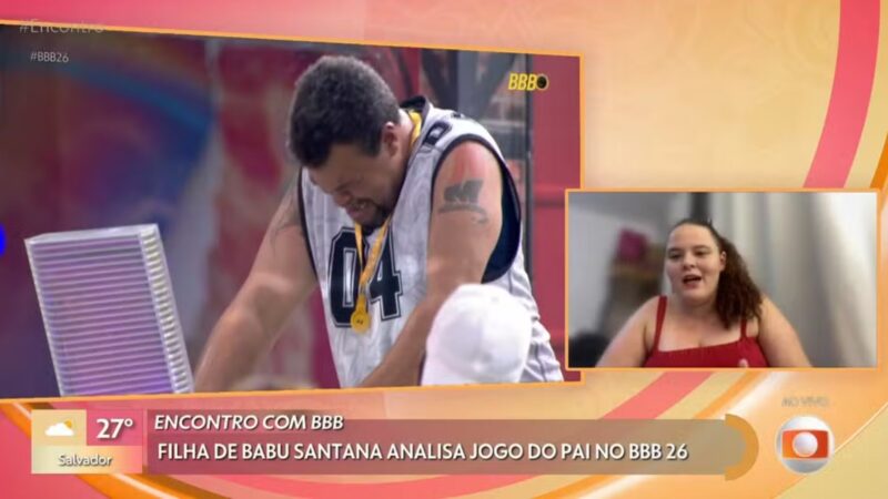 ‘BBB 26’: Filha de Babu “tira a máscara” e revela o que realmente disse ao pai após eliminação