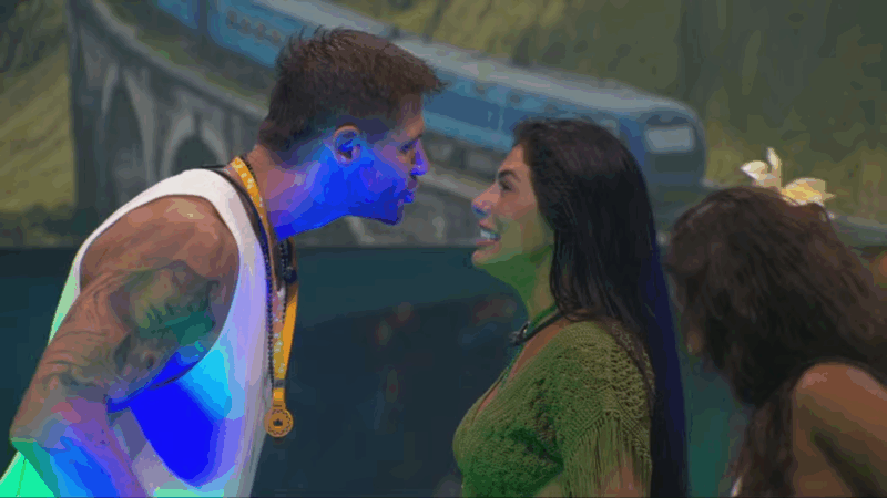 ‘BBB 26’: Jonas tenta beijar Marciele após a eliminação de Maxiane