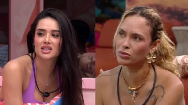 ‘BBB 26’: Jordana revela medo de Sarah ser eliminada: ‘Nós estamos lascados’