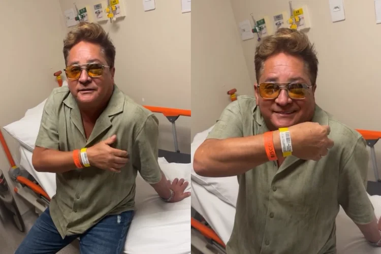 Cantor Leonardo sofre acidente em canoa de pesca e passa por exames