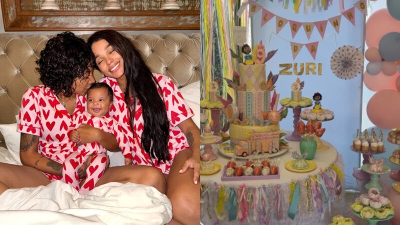 Churrasco com ouro! Zuri, filha de Ludmilla e Brunna Gonçalves, ganha “mesversário” de luxo