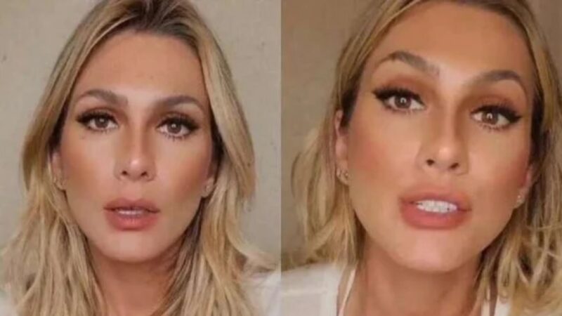 De chinelo? Com roupa transparente, Lívia Andrade causa no ‘Domingão’: ‘Não tem motivo’