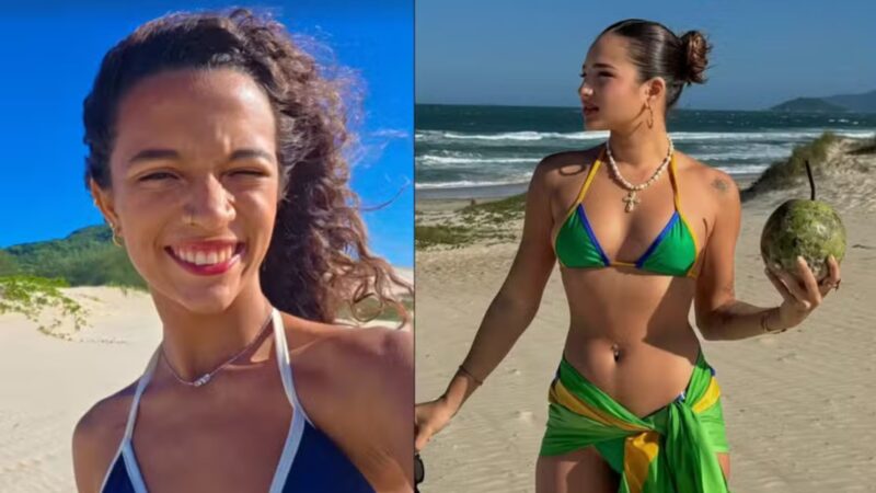 Discretas, Rayssa Leal e namorada influenciadora aproveitam viagem juntas