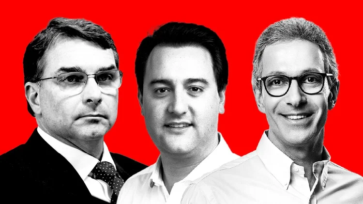 Em busca de apoio, Flávio vê Zema e Ratinho Jr. como opções de vice