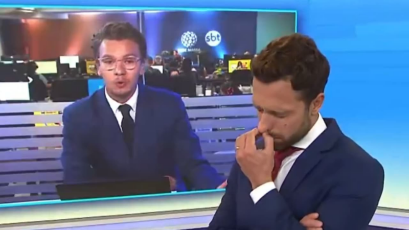 Emoção! Jornalista descobre ao vivo a morte do avô; veja o vídeo