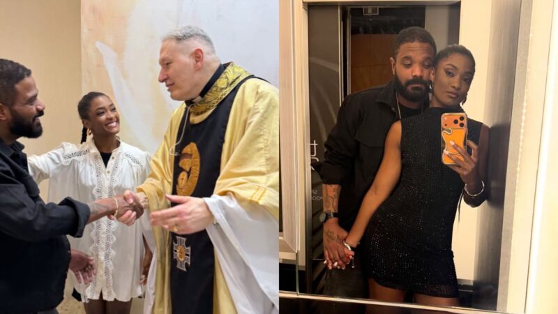 Erika Januza e Arlindinho celebram aniversário da atriz com missa, jantar romântico e presente de luxo