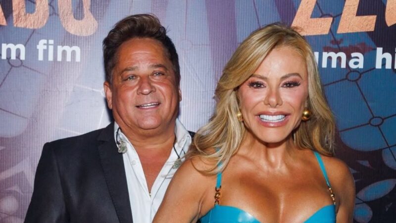 Errou? Roupa de Poliana Rocha em show de Leonardo impressiona: ‘Vestido de balão’