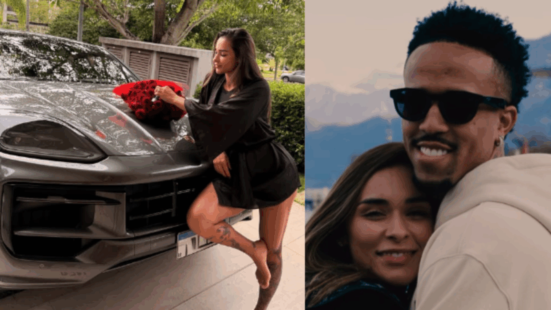 Esposa de Éder Militão ganha Porshe de presente e web detona: ‘Pra ela tudo, pra filha nada’