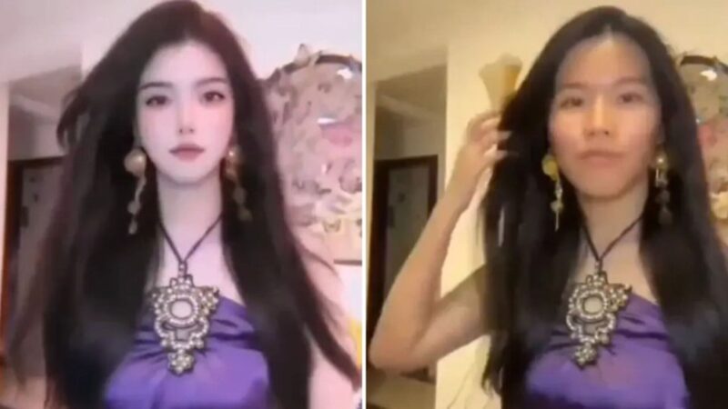 Falha em filtro ao vivo expõe aparência real de influenciadora