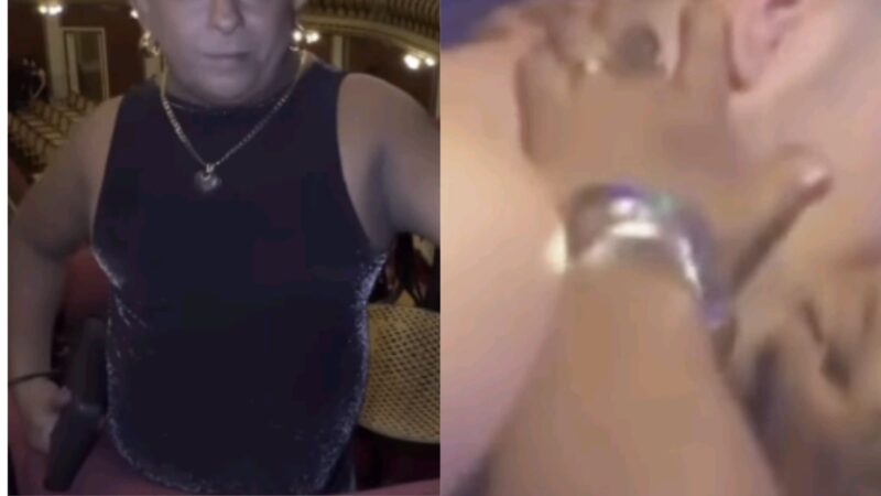 Famosa é filmada dando beijão em balada; vídeo