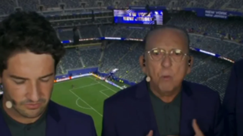 Galvão Bueno fica revoltado durante jogo da Seleção no SBT