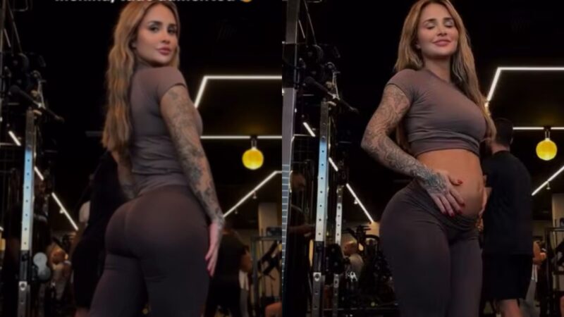 Grávida, Bruna Rotta mostra mudanças no corpo e rebate críticas após separação de Kauã Elias