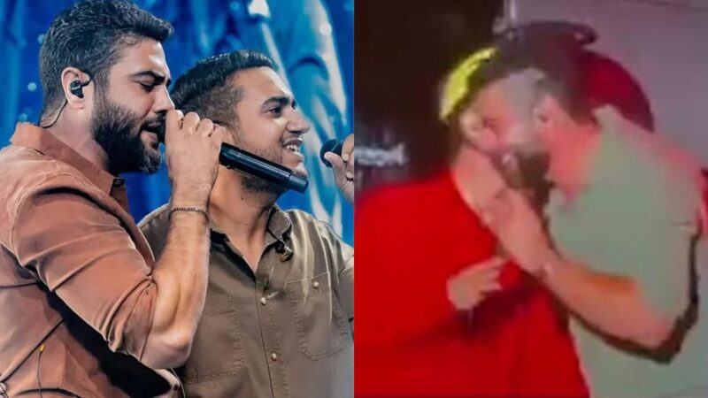 Henrique e Juliano viraliza ao ter pedido recusado por bombeiro durante show; vídeo