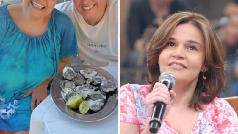 Humorista Claudia Rodrigues surge ao lado da esposa em novas fotos