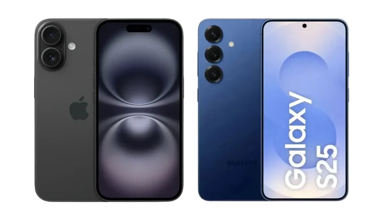 iPhone 17 x Galaxy S25: qual comprar em 2026 se você trabalha com o celular o dia todo?