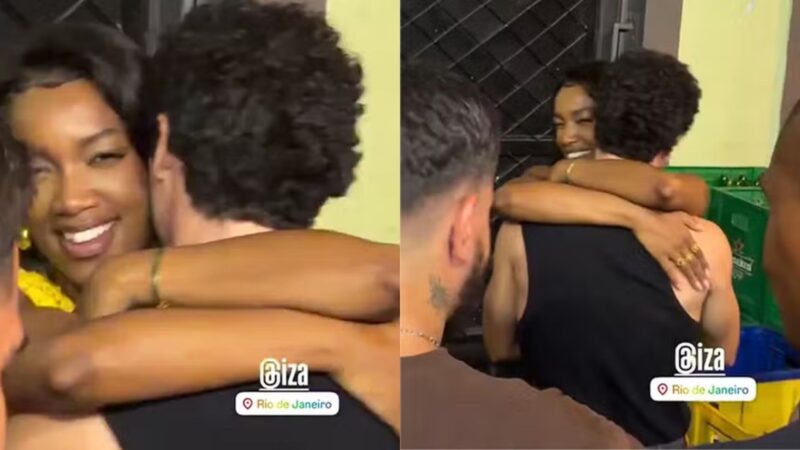 IZA e João Vitor Silva curtem samba juntinhos no Rio de Janeiro: ‘Discrição protege’