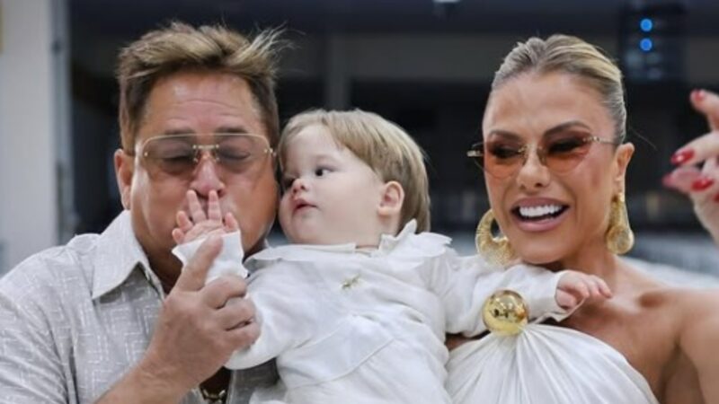 José Leonardo chama atenção por andar igual ao avô Leonardo: ‘DNA forte’