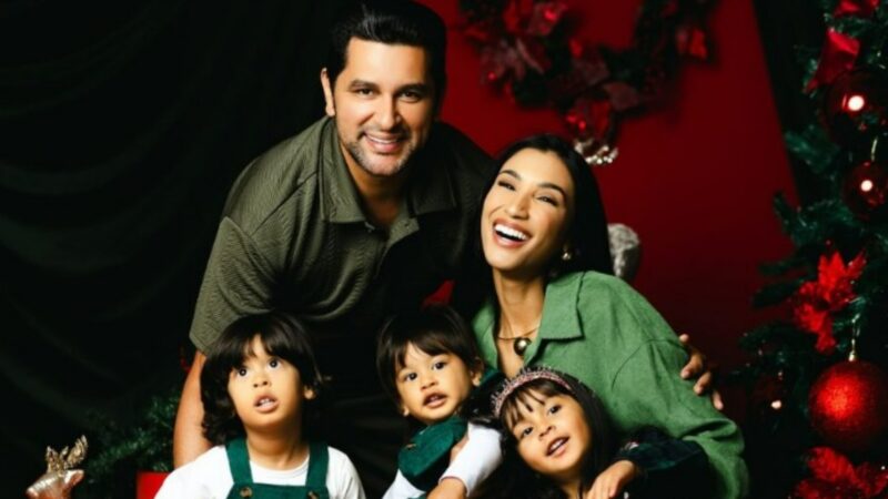 Léo Magalhães anuncia sexo do bebê arco-íris e compartilha alegria da família