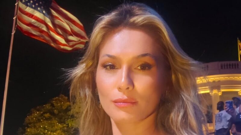 Lívia Andrade vai parar na Casa Branca e vestido vira assunto: ‘Faltou conhecimento?’