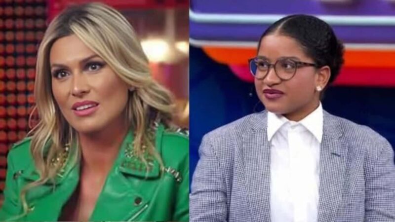 Lívia Andrade ‘vira o olho’ para Tia Milena no ‘Domingão’ e cria mal estar pesado