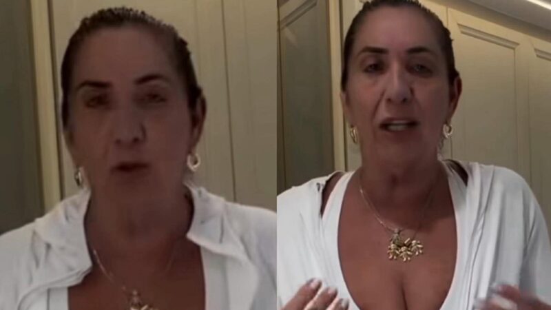 Mãe de Virginia surge de roupa curtinha e web reage: ‘Coroa de sainha’