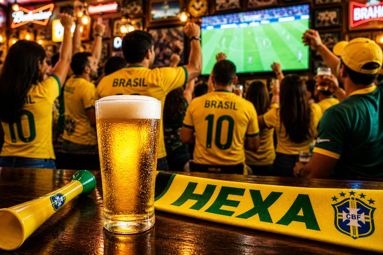Mais da metade dos torcedores deve trocar bar por jogo em casa na Copa deste ano