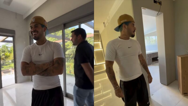 Mansão de Zé Felipe: Cantor mostra detalhes de obra de luxo com piscina no quarto