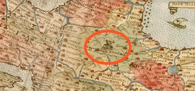 Mapa-múndi de 1587 aponta Arca de Noé no mesmo local indicado por pesquisadores