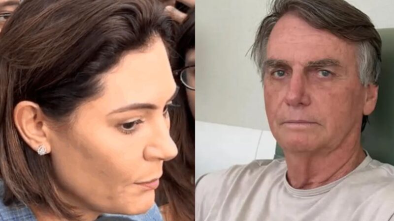 Michelle se pronuncia após Bolsonaro ter prisão domiciliar negada: ‘Injustiça’