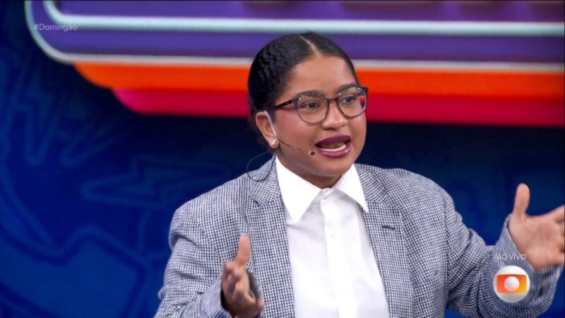 Milena detona participante do ‘BBB 26’ ao vivo no ‘Domingão’: ‘Vagabundo mentiroso’