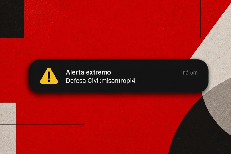 'Misantropia': como funciona um alerta verdadeiro da Defesa Civil