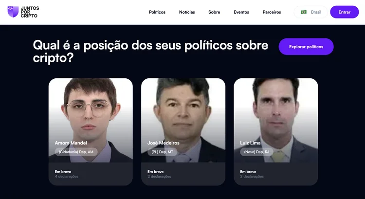 Movimento do setor cripto cria plataforma para pressionar políticos brasileiros
