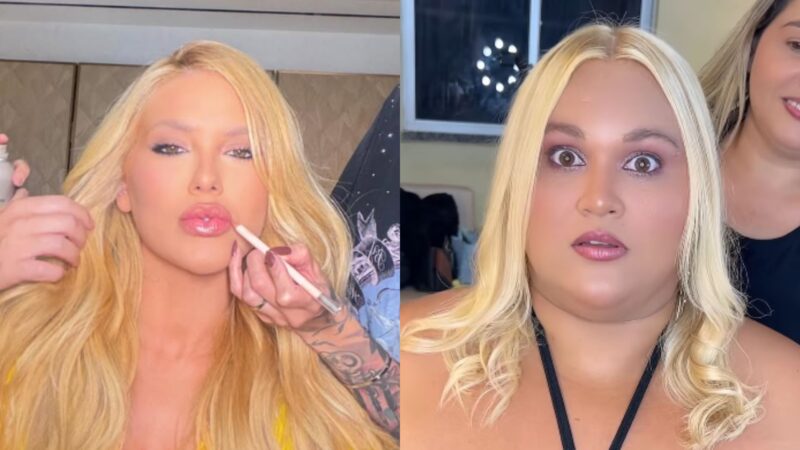 Mulher se inspira em Virginia Fonseca, muda o visual e reação surpreende