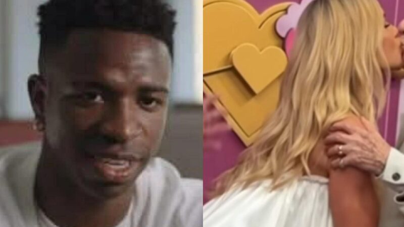 Não gostou? Vini Jr. reage após selinho de Virginia em apresentador
