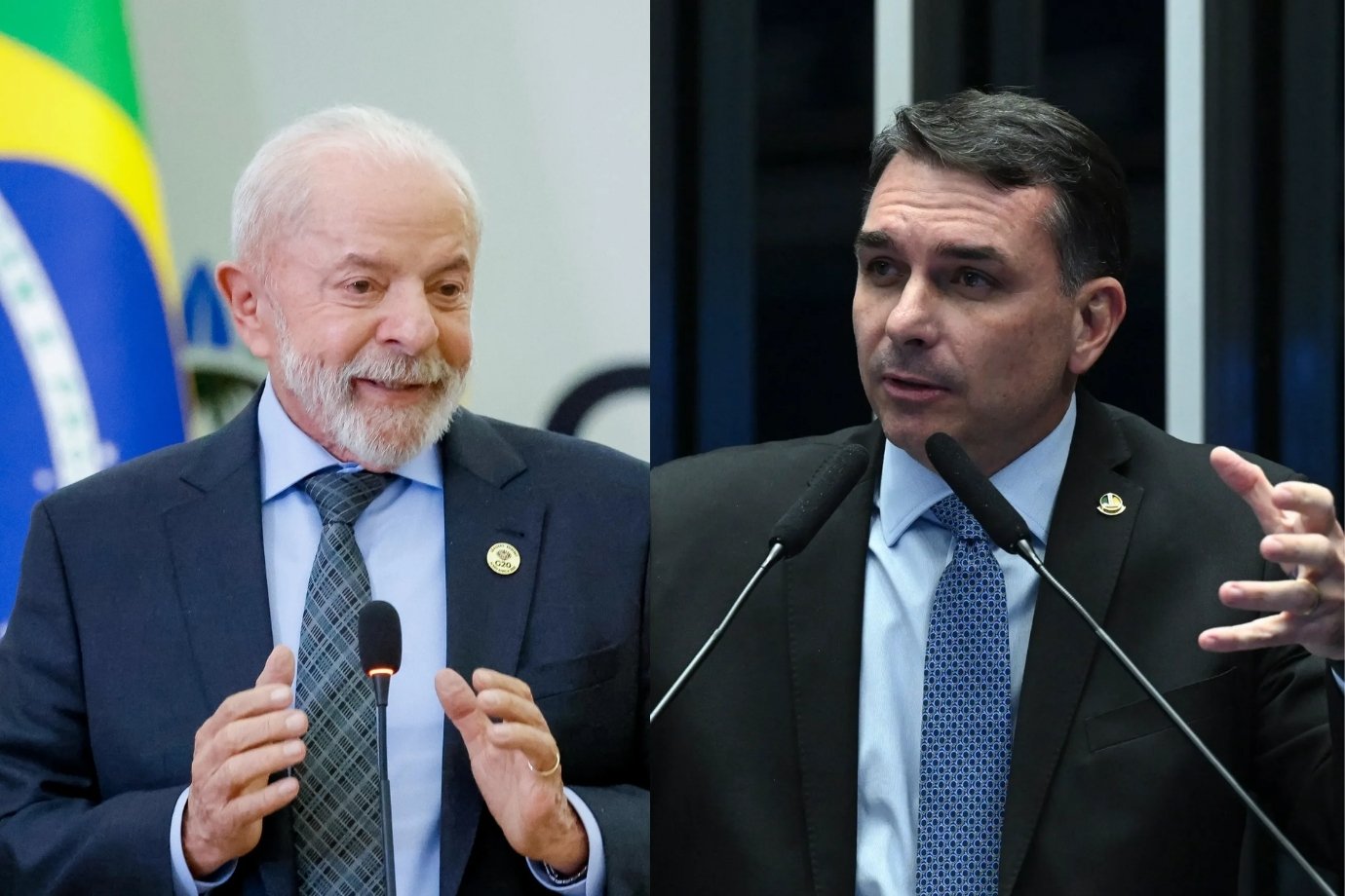 No 1º turno, Lula tem 39,5% e Flávio 32%, diz Meio/Ideia