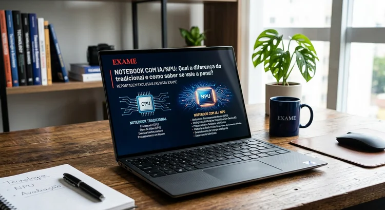 Notebook com IA/NPU: qual a diferença do tradicional e como saber se vale a pena?