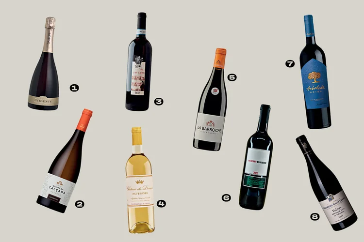 Oito vinhos para diferentes ocasiões