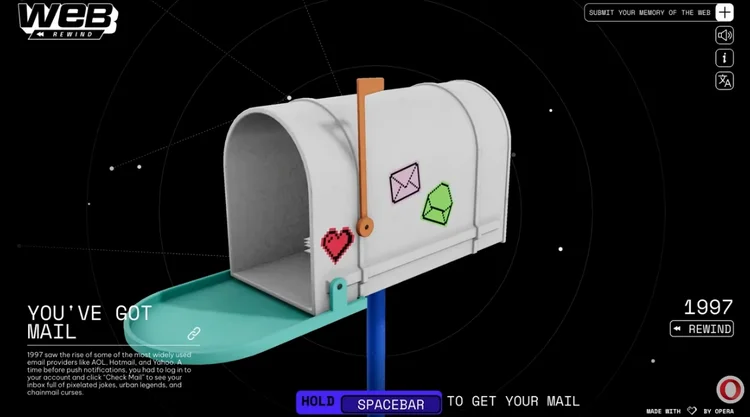 Opera cria ‘máquina do tempo’ digital para celebrar 30 anos do navegador